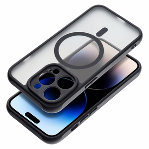 FULL MATTE MAG COVER dėklas telefonui, suderinamas su MagSafe, skirtas SAMSUNG A36 juodas