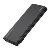 VEGER išorinė baterija 25000 mAh su įmontuotais kabeliais Type C / Lightning PD 130W TCE130 (W2503) juoda
