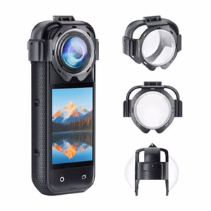 Puluz lens covers for Insta360 X5 camera (snap-on)