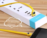 REMAX kabelis Lemen RC-101m - USB į Micro USB - geltonas