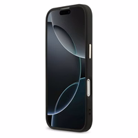 Guess 4G Big 4G Classic Logo dėklas telefonui iPhone 17 - juodas ir auksinis