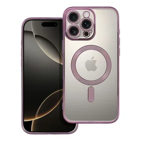 ELECTRO MAG COVER dėklas telefonui suderinamas su Magnetiniu IPHONE 16 Pro Max violetinis