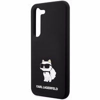 Karl Lagerfeld silikoninis Choupette dėklas telefonui Samsung Galaxy S24 - juodas