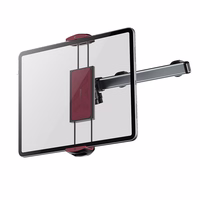 HOCO teleskopinis automobilio laikiklis galvos atlošui (4,5" - 13") H69 juodas ir raudonas