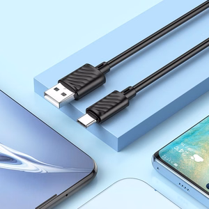 Kabelis USB A į USB C Hoco 3A 2 m X88 juodas