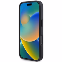 BMW odinis dėklas su karštu antspaudu iPhone 16 Pro - juodas