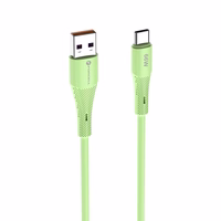 FORCELL F-ENERGY C342 kabelis USB A į Type C QC4.0 3A 66W Silikoninis 1 m žalias