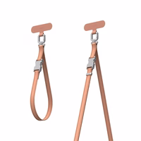Moshi 2-in-1 Wrist & Body dirželis with adapteris - Eco Leather Phone Lanyard (Misty Coral)