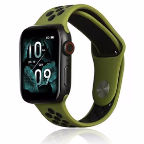 Beline Dirželis Apple Watch Sport Silicone 42/44/45/49mm žalias/juodas