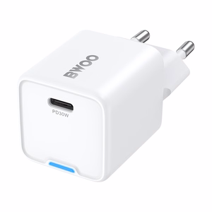 BWOO GaN PD wall įkroviklis 30W 1x USB-C port 1A baltas