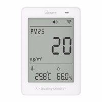 Sonoff AirGuard PM2.5 SAWF-07P WiFi LCD Air Quality Monitorius