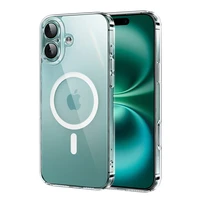 Užalias Classy Clear Magnetic Dėklas iPhone 16 Plus - Skaidrus