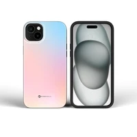 FORCELL F-PROTECT Mirage, karinio standarto išbandytas magnetinis dėklas telefonui IPHONE 16 PRO MAX, rausvai mėlynas