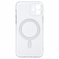 TEL PROTECT Magnetinis silikoninis dėklas Iphone 12 skaidrus