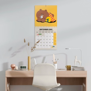 Line Friends 2022 metų kalendorius, 30 × 30 cm