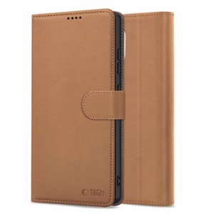 Tech-Protect Wallet dėklas telefonui iPhone 16e - rudas