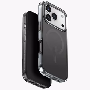 Uniq Clario Magclick įkrovimo dėklas telefonui iPhone 17 Pro – juodas