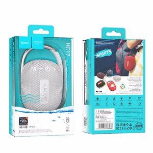 Bluetooth nešiojamas garsiakalbis Hoco HC17 pilkas