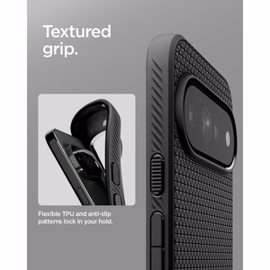 Spigen Liquid Air dėklas, skirtas Google Pixel 11 Pro XL, juodas