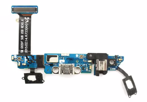 Lanksčioji jungtis Samsung G920 S6 su įkrovimo kontaktu, mikrofonu, ausinių lizdu ir funkciniais mygtukais ORG