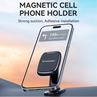 Automobilinis laikiklis Wozinsky "WUMTD" juodas (magnetinis / lipinamas)