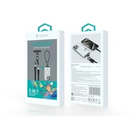 Devia kabelis lanyard 2in1 PD USB-C - Lightning 0,3 m 27W juodas