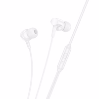 HOCO universalios ausinės su mikrofonu M112 baltos