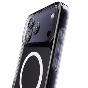Puro Impact skaidrus D3O TPU+PC magnetinis dėklas telefonui iPhone 17 Pro - permatomas