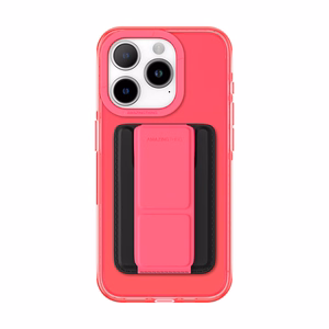 Amazing Thing Titan Pro Neon Mag piniginės dėklas 10FT IP156.7PTWPN Iphone 15 Pro Max rožinė su stovu