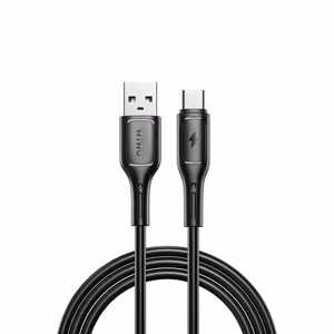 WiWU - Starlink serijos duomenų kabelis Wi-C001 USB A į USB C 2,4A - juodas