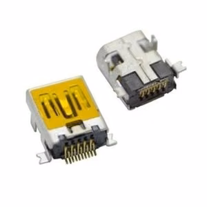 Įkrovimo jungtis universali Mini USB (10pin, ilga)