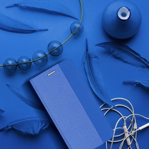 SENSITIVE knygos dėklas telefonui SAMSUNG A51 šviesiai mėlynas