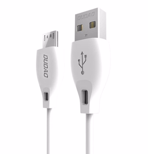 Dudao kabelis micro USB kabelis 2.4A 2m baltas (L4M 2m baltas)