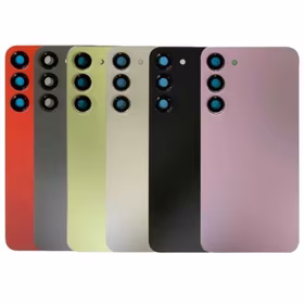 Galinis dangtelis suderinamas su Samsung S911 S23 / kreminė / (su kameros lęšiu) OEM