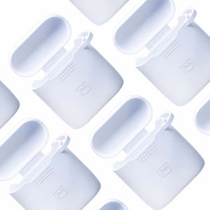 3mk Silicon AirPods Case for AirPods 2 - white