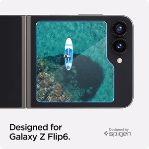 Spigen Glas.tR EZ Fit apsauginis stiklas Samsung Galaxy Z Flip 6 - 2 vnt.