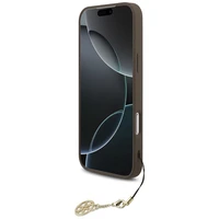 Guess 4G Charms Collection MagSafe dėklas telefonui iPhone 17 Pro Max - rudas