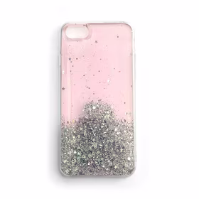 Wozinsky Star Glitter Blizgus dėklas telefonui iPhone 12 Pro Max rožinis