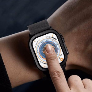 Tech-Protect grūdintas stiklas 2 vnt. Apple Watch Ultra 49mm sidabrinis ir juodas