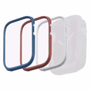 Rėmelis Uniq Moduo 3in1 dėklui Apple Watch 4/5/6/7/8/SE/SE2 44/45mm - mėlyna, raudona, balta