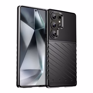Thunder Чехол Samsung Galaxy S25 Ultra силиконовый бронированный - чёрный