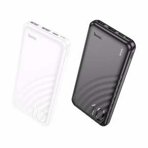 Išorinė baterija POWER BANK Hoco J123 10000mAh (2xUSB; 1xType-C) juoda