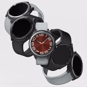 Ringke Slim 2 dalių dėklas Samsung Galaxy Watch 6 Classic 43mm - juodas ir skaidrus