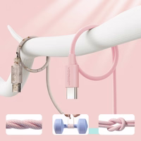 USB Kabelis Joyroom "S-1030M13" rožinis "Lightning" 100cm