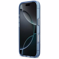 Karl Lagerfeld Karl & Choupette Back MagSafe Dėklas for iPhone 17 Pro Max - mėlynas