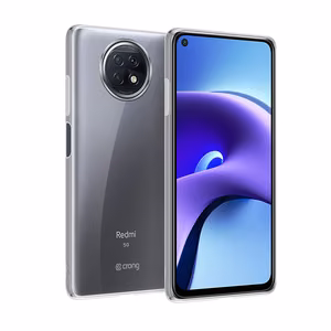 Crong Crystal Slim dėklas, skirtas Xiaomi Redmi Note 9T, skaidrus