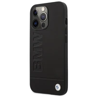 Dėklas telefonui BMW Signature Logo Imprint MagSafe iPhone 14 Pro Max - juodas