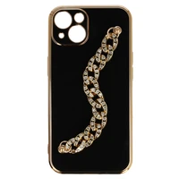 Madingas dėklas telefonui Iphone 13 dizainas 4 juoda