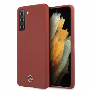 Mercedes Silicone Line Case for Samsung Galaxy S21 - Red