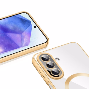 Tech-Protect MagFlex MagSafe dėklas Samsung Galaxy A27 5G, skaidrus auksinis